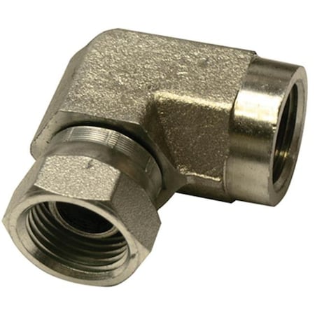 Apache 39005355 .50 in. Female Pipe x .50 in. Female Pipe; 90 Degrees Swivel; Hydraulic Adapter 157086